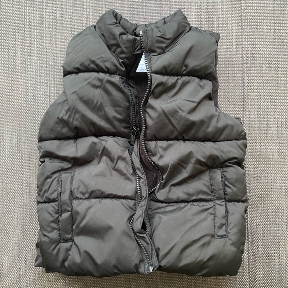 Kids Black Puffer Vest
